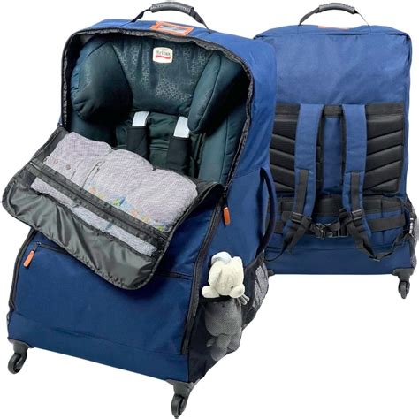 rolling car seat travel bag.